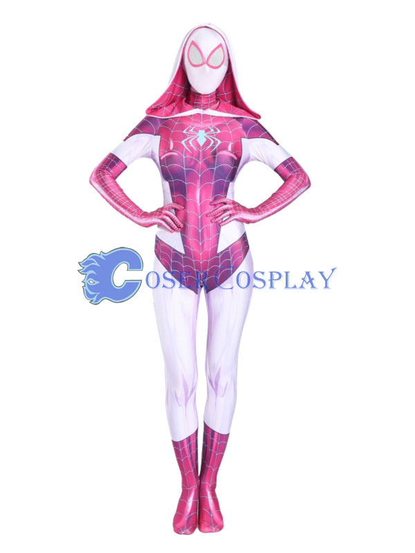 2018 Gwen Stacy Spider Girl Cosplay Costume Sexy Halloween